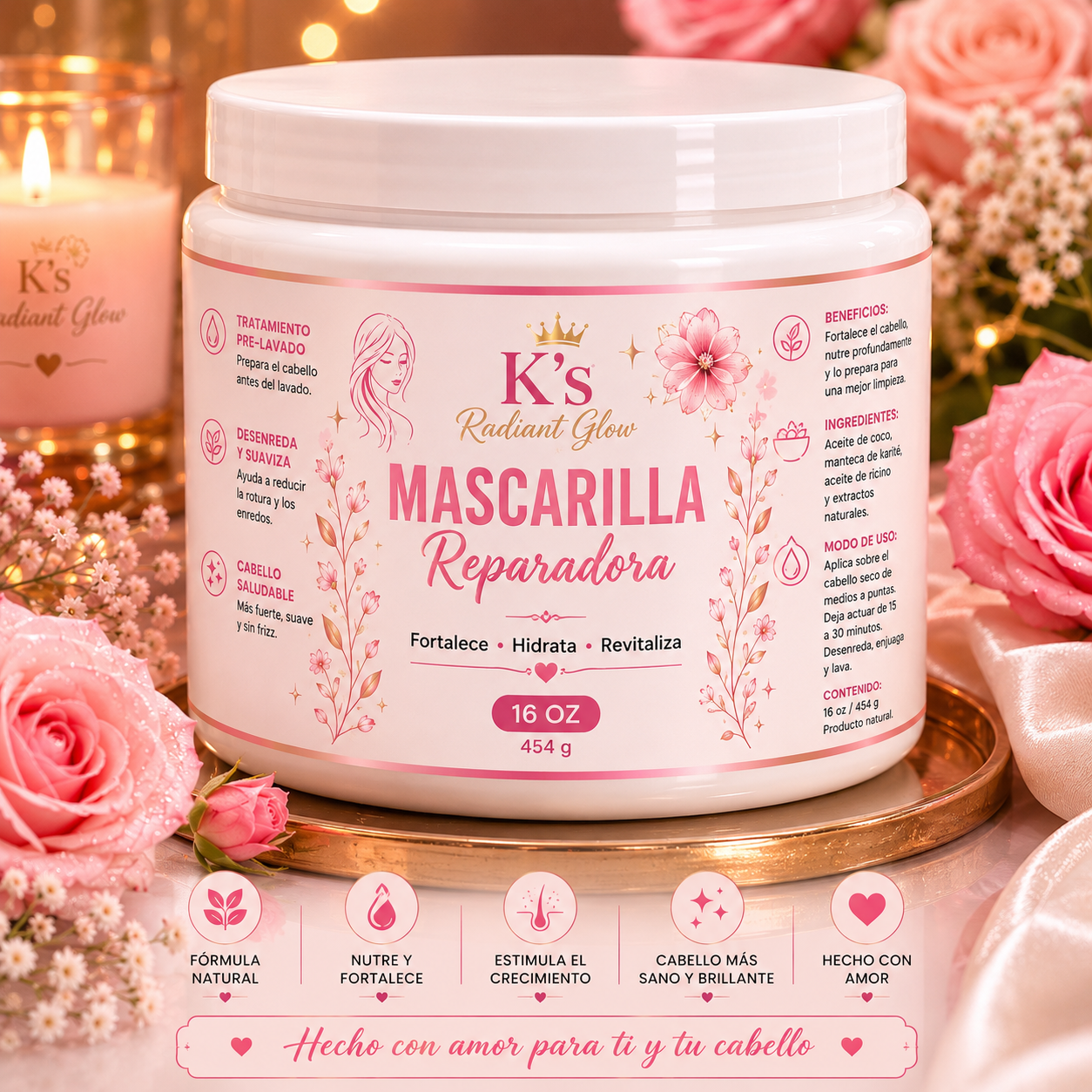 Repairing hair mask